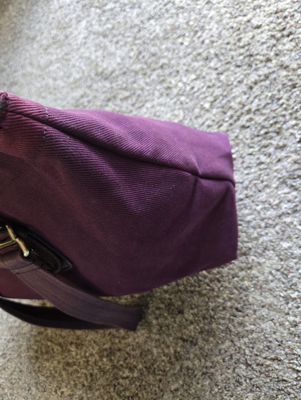 Yves Saint Laurent Purple Logo Canvas Tote - Picture 13 of 14
